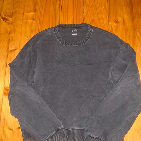 American Eagle Outfitters Women's Navy and Grey Sweatshirt - Picture 1 of 3